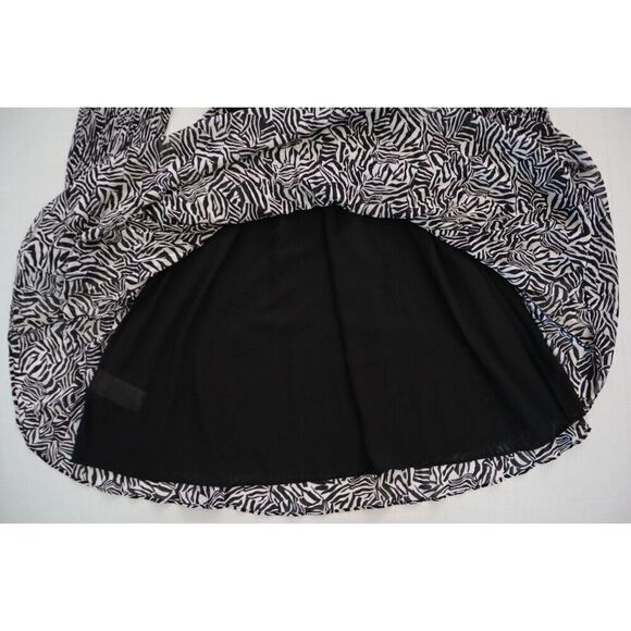 MICHAEL Michael Kors MR381F17N8 Women's Sz XS Zebra Print Cutout Dress - Picture 11 of 14